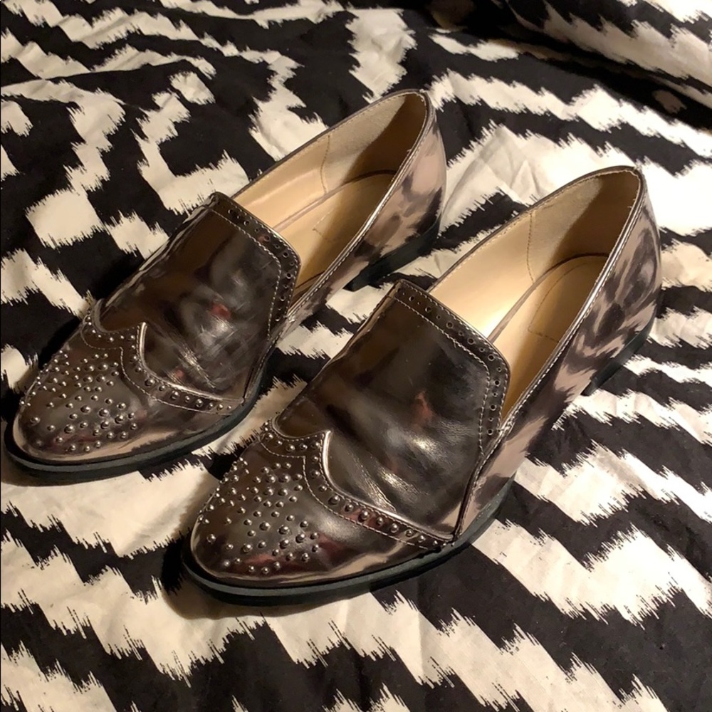 Zara Women’s Metallic Loafers